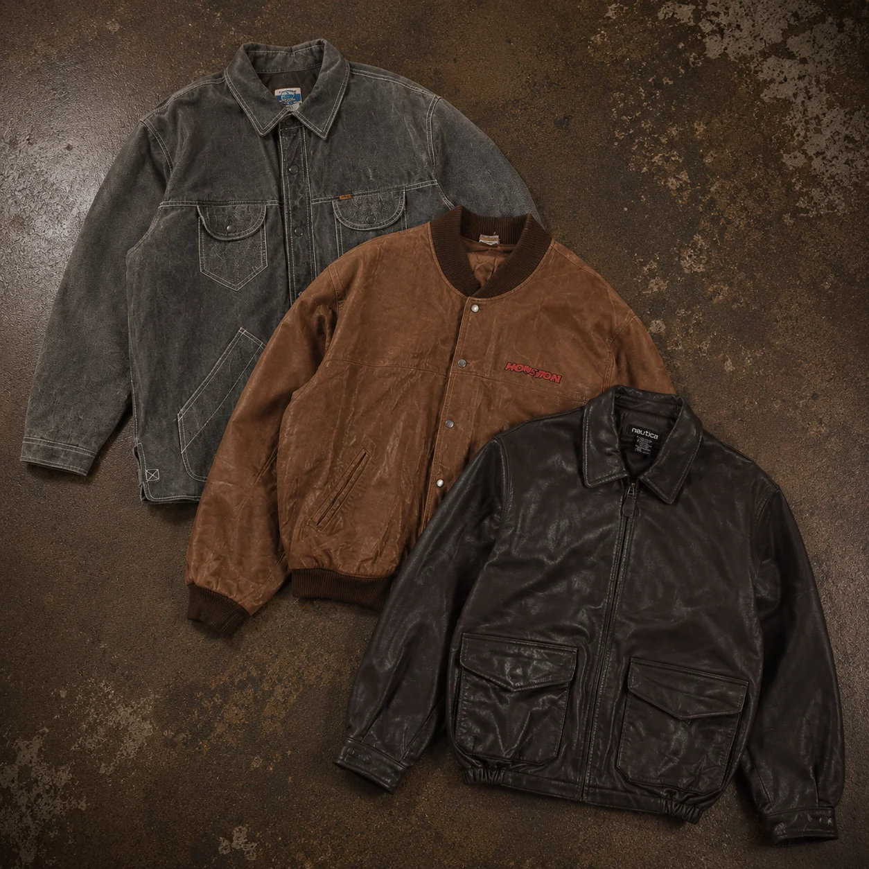 5x BRANDED LEATHER JACKETS