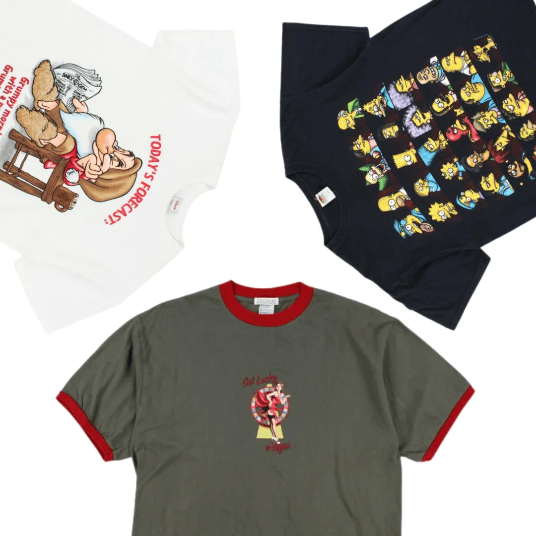 25x CARTOON T-SHIRTS