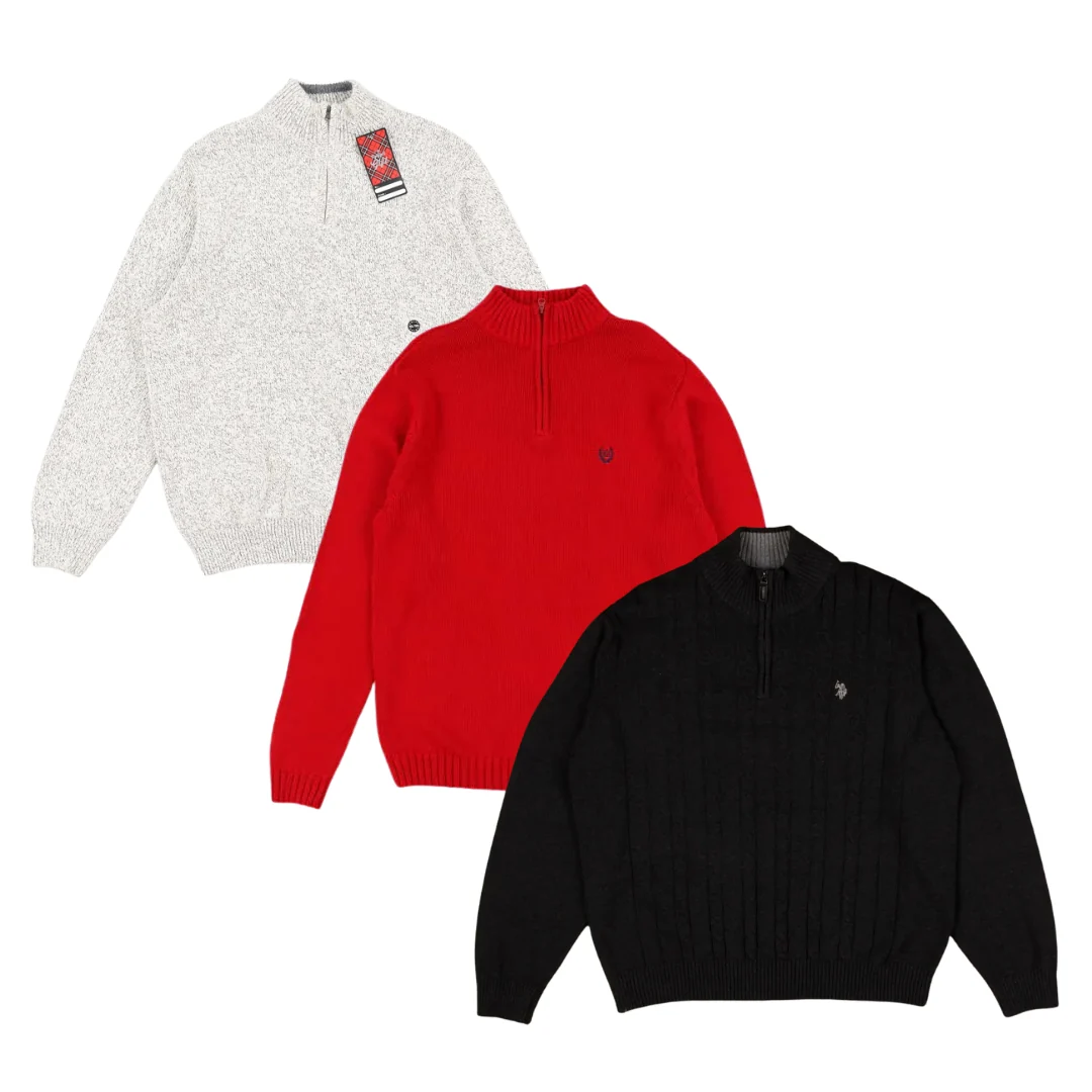 25x CHAPS RALPH LAUREN 1/4 ZIP KNITWEAR - Image 2