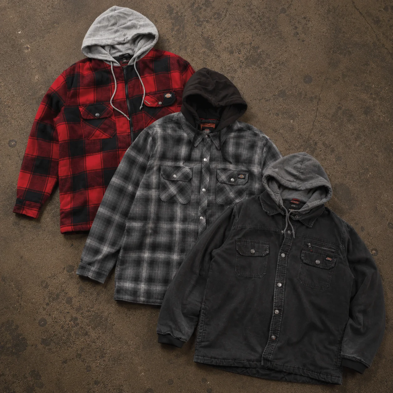 15x DICKIES FLANNEL OVERSHIRTS