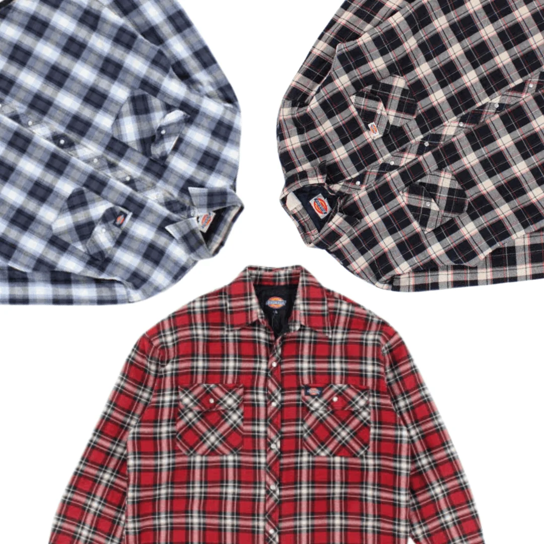 25x DICKIES FLANNEL SHACKETS - Image 2