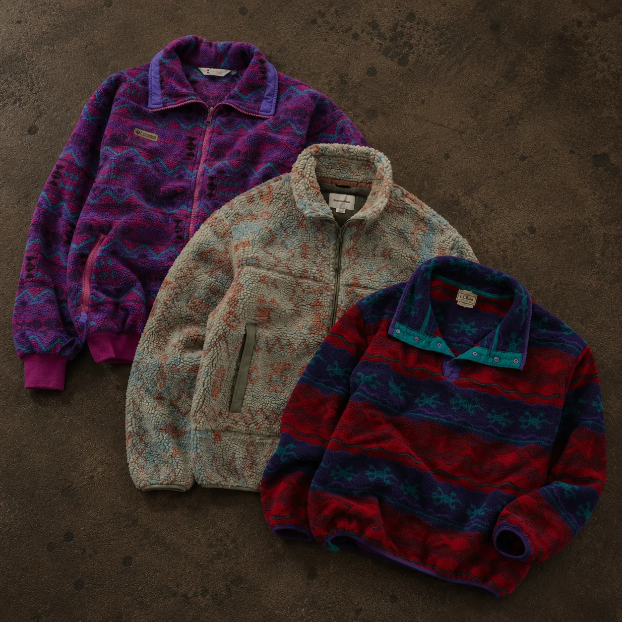 20x VINTAGE PATTERNED FLEECES