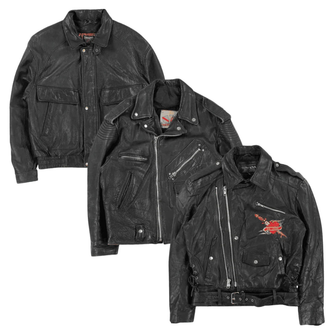 30x PREMIUM LEATHER MOTORBIKE JACKETS B/C - Image 4