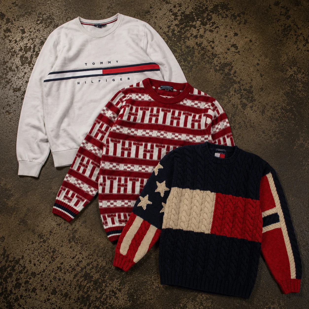 10x TOMMY HILFIGER BIG LOGO KNITWEAR