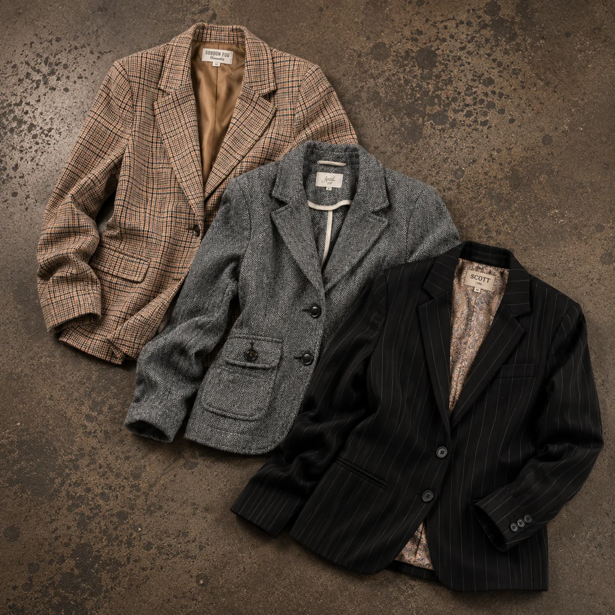 10x VINTAGE BLAZERS/SUIT JACKETS