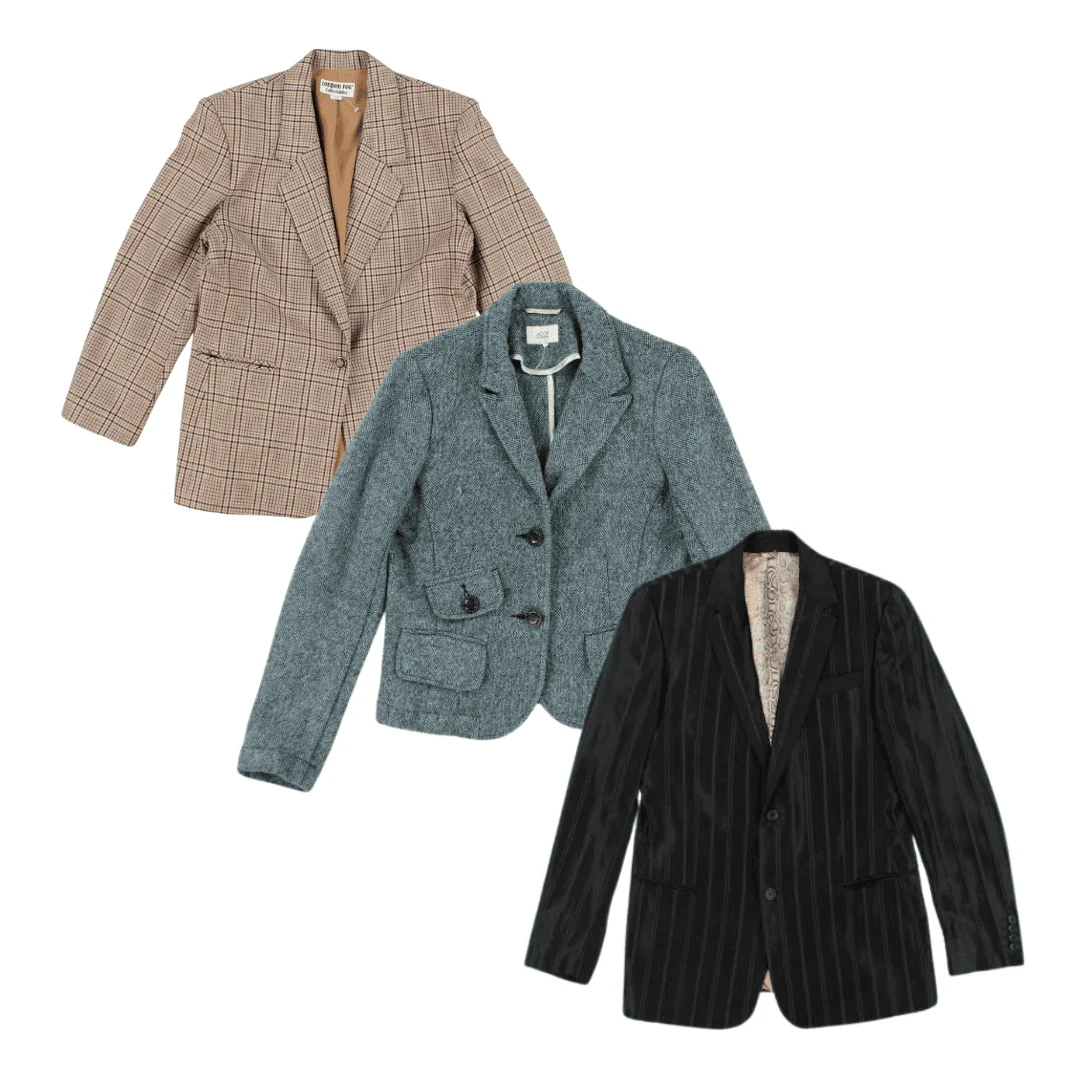 10x VINTAGE BLAZERS/SUIT JACKETS - Image 2