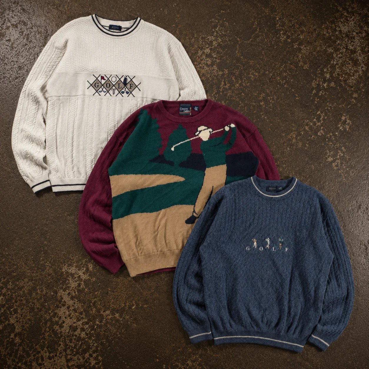30x VINTAGE GOLF KNITWEAR