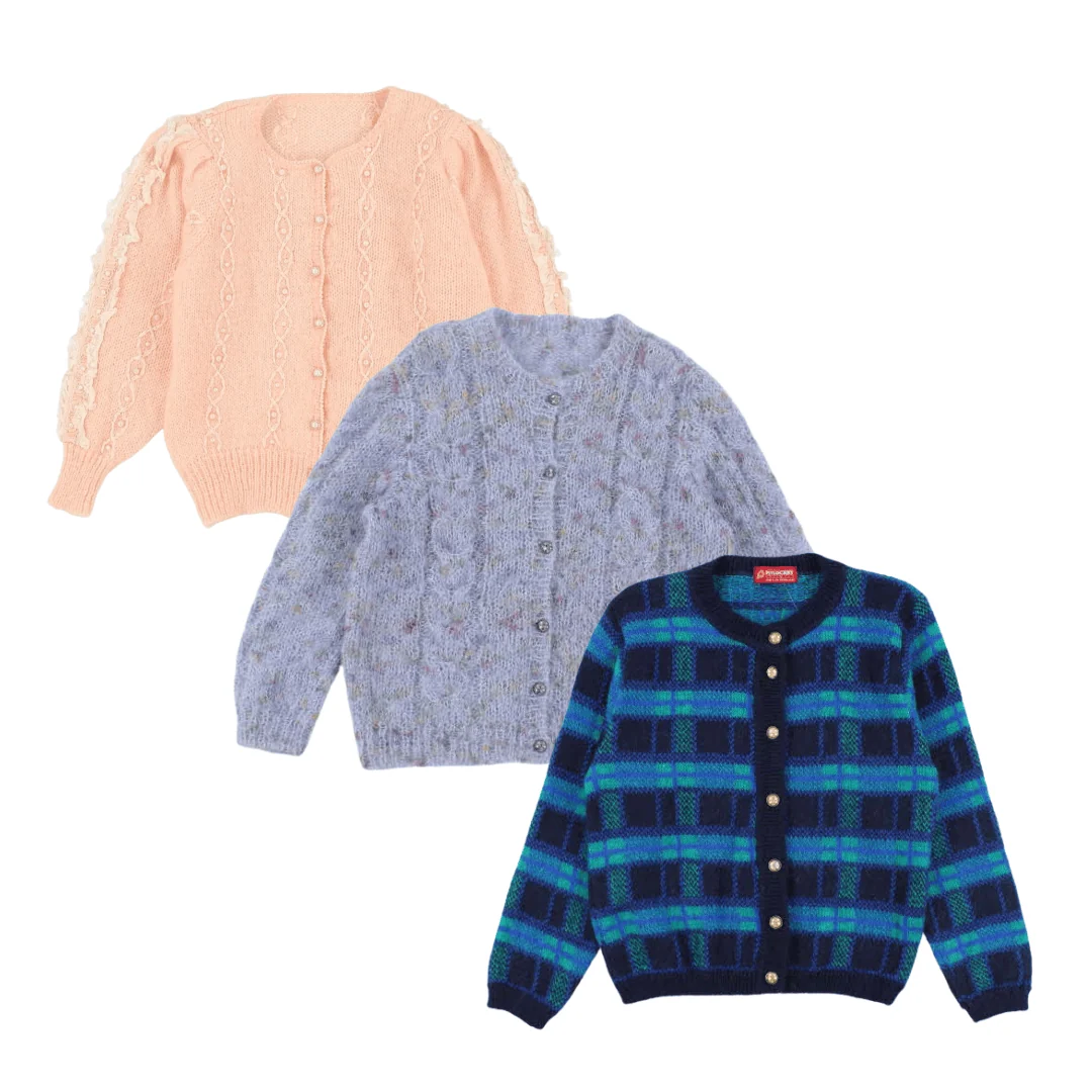 10x VINTAGE MOHAIR/ANGORA CARDIGANS - Image 2
