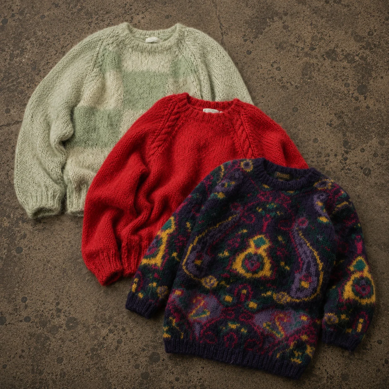 10x VINTAGE MOHAIR/ANGORA KNITWEAR