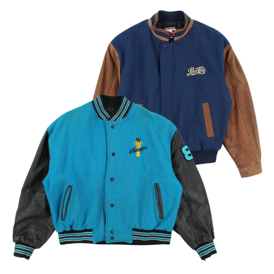 10x WOOL LEATHER VARSITY JACKETS - Image 4